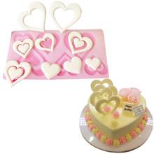 Romantic Heart Rose Silicone Chocolate Mould Cake Decorating Tools Cupcake Cookies Silicone Mold Muffin Pan Baking Gift 2024 - buy cheap