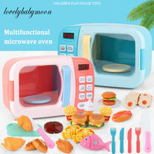 Children Kitchen Toys Simulation Microwave Oven Educational Toys Mini Kitchen Food Pretend Play Cutting Role Playing Girls Toys 2024 - buy cheap