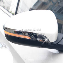 For Hyundai Tucson 2015-2019 Rear View Mirror Cover Trim Side Door Rearview Mirrors Frame Molding Protector Chrome Car Accessory 2024 - buy cheap