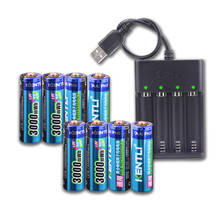 KENTLI-Batería de polímero de litio recargable, 1,5 v, 3000mWh, AA, 4 ranuras, cargador inteligente USB 2024 - compra barato