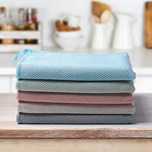 5pcs Super Absorbent Cleaning Cloths Microfiber Cleaning Dish Cloths For Washing Dishes Dish Towels Multifunct Dishcloths Tools 2024 - buy cheap
