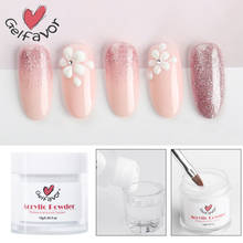 Gelfavor Crystal Acrylic Powder For Nail Art Design Pink White Clear Color Poly Nail Gel For Nail Extend Craving 2024 - buy cheap