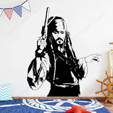 Adesivo de parede do capitão jack 4432, adesivos removíveis para decoração de casa, do quarto, adventure, filme, em vinil 2024 - compre barato