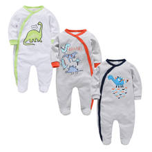 Roupas Bebe De Long Sleeve Newborn Baby Boys Footies Overalls Cotton Cartoon Infant Girl Jumpsuits Cute Toddler Onesies Set 2024 - купить недорого