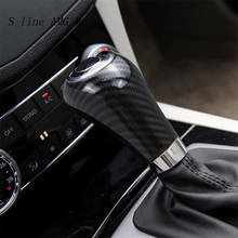 Автомобильный Стильный чехол для рычага переключения передач из углеродного волокна для Mercedes W204 W212 A C E G Class CLS Interior Auto Handle Head Frame 2024 - купить недорого
