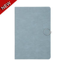 Note book a5 estudante puro e simples couro pu, livro de notas reforçado 6 cores de papel de alta qualidade 2024 - compre barato