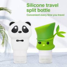2 pçs 60ml bambu 90ml panda viagem portátil shampoo gel loção garrafa de armazenamento recipiente tubo espremer recipiente 2024 - compre barato