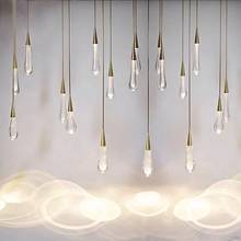 Lámpara colgante de Cristal Led para comedor, iluminación dorada de lujo para decoración del hogar, bricolaje creativo, para interior, 2021 2024 - compra barato