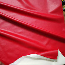 Хорошая красная ткань из искусственной кожи, эластичная мягкая односторонняя тянущаяся ткань из искусственной кожи, ткань для шитья «сделай сам», женские брюки, верхняя одежда 2024 - купить недорого