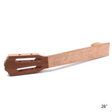 2 peças de cor de madeira para ukulele, pescoço, forma clássica, placa fretboard 375*70*47mm 2024 - compre barato