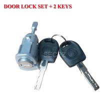 Car Front Door Lock Barrel Set with 2 Keys For VW Golf MK4 Bora 1U0837168 1U0837167E 6Q4837167E 2024 - buy cheap