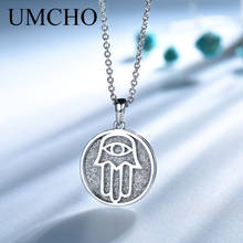 UMCHO-collar de plata esterlina 925 auténtica para mujer y niña, colgante, joyería fina con cadena de eslabones, regalo de cumpleaños 2024 - compra barato