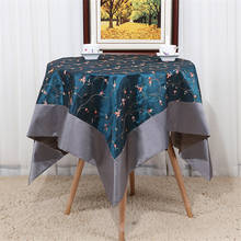 High-grade Embroidered Flower Tablecloth Pure Color Patchwork Table Cloth Dining Table Wedding Table Cover Decoration 2024 - compre barato