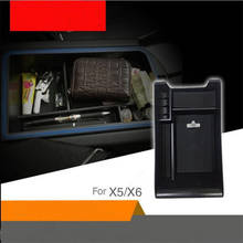 Compartimento de reposabrazos para coche, caja de almacenamiento Central, contenedor de soporte para teléfono y monedas, para BMW X4, X3, X5, X6, F15, F16, F25, F26, 5GT, F07 2024 - compra barato
