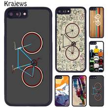 Krajudios-funda de teléfono de goma para ciclismo, carcasa deportiva para iPhone X, XR, XS, 11, 12 Pro, MAX, 5, 6, 6S, 7, 8 Plus, Samsung Galaxy S7edge, S8, S9, S10 2024 - compra barato