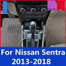 Cabeza de palanca de cambios de estilo de coche, cubierta de cambio de marchas Interior, accesorios de coche para Nissan Sentra 2013-2018 2024 - compra barato