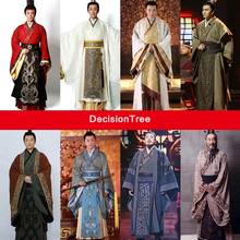 2021 г., ТВ ханьфу, мужской костюм Тан, традиционный костюм для косплея с вышивкой, наряд для национального танца ханьфу 2024 - купить недорого