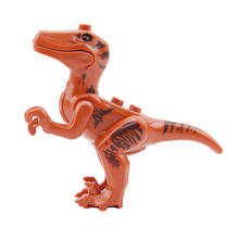 Dinossauros engraçados diy blocos jurássico mundo dinossauros figuras construção montar blocos com legoings brinquedos para crianças juguetes 2024 - compre barato