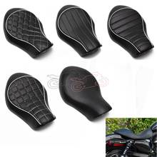 Asiento de cuero PU para motocicleta, conductor de asiento para la vieja escuela, asiento grande individual para Harley XL883N XL883L XL883X 2005-2013, color negro 2024 - compra barato