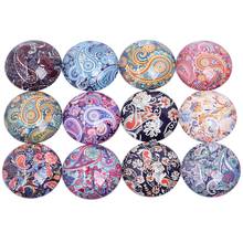 Onwear Mixed Floral Pattern Photo Round Glass Cabochon 25mm 20mm 12mm 14mm Diy Jewelry Findings For Earrings Pendants 2024 - buy cheap