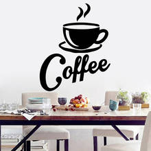 Pegatinas de pared de café, decoración de pared de arte Interior moderno para casa de café, decoración del hogar, Mural extraíble, envío gratis 2024 - compra barato