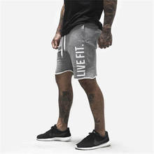 2020 Men Fitness Bodybuilding Shorts Sweatpants Summer Gym Shorts Workout Male Breathable Cotton Sportswear Joggers Short Pants 2024 - buy cheap