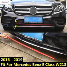 Front Bottom Bumper Plate Spoiler Protection Molding Cover Trim Accessories For Mercedes Benz E Class W213 2016 2017 2018 2019 2024 - buy cheap