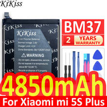 KiKiss большой емкости 4850 мАч мобильный телефон сменный аккумулятор BM37 для Xiaomi Mi 5S Plus MI5S Plus 2024 - купить недорого