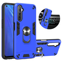 Capa de celular magnética com armadura para oppo, capa realme x xt x2 2 3 5 6 pro 6i 3i c1 c2 c3 c11 c12 c15 q 2024 - compre barato