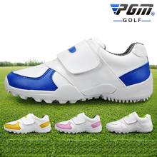 Pgm-zapatos de Golf para niños y niñas, calzado deportivo transpirable y cómodo multicolor opcional, talla 30-36 2024 - compra barato