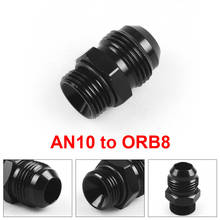 Male Adapter Fitting ORB-8 O-ring Boss AN8 8AN to AN10 10AN Black TT101906 2024 - buy cheap