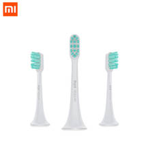 Xiaomi loja oficial mijia substituição cabeças escova de dentes 3pcs regular ou sensível cabeças escova para mi sonic escova de dentes elétrica 2024 - compre barato