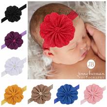 New Baby Girls Flower Headbands Kids Elastic Floral Headwear Cute Photography Props Children Hair Accessories Birthday Gifts 2024 - buy cheap