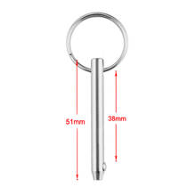 5x51mm Stainless Steel Quick Release Pin with ring for Boat Bimini Top Deck Hinge, Durable Marine Hardware, Easy Installation 2024 - buy cheap