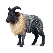Simulación de Animal salvaje para niños, modelo estático sólido, oveja del Himalaya, juguete de plástico, adornos decorativos hechos a mano 2024 - compra barato