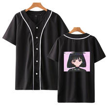 Camiseta de Vaporwave de Anime japonés para chica triste, remera de estética Vaporwave, camisetas de béisbol divertidas, camiseta de calle Harajuku 2024 - compra barato