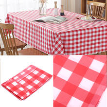 Hot 1PC Disposable Checkered Tablecloth Polypropylene Fiber Tablecloth Party Weddings Outdoor Picnic BBQ Table Cover  180*180cm 2024 - buy cheap