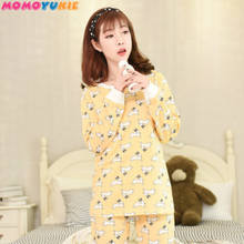 2020 Winter Women Pajamas Set Autumn Maternity Clothing Suit Warm Breastfeeding Pajamas printed Pregnant Sleepwear clothe 2024 - buy cheap