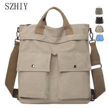 Многофункциональный Холщовый Рюкзак для женщин, сумка на плечо, большая вместительность, для ноутбука, сумка для отдыха, большая дорожная школьная сумка унисекс, Новинка 2024 - купить недорого
