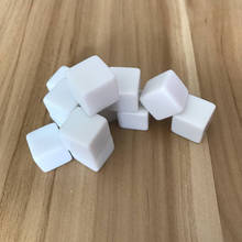 50/100/200 Pcs 16mm Square Corner Acrylic Whiteboard Dice Can Write Dice White Light Surface Can Freely Creative DIY Dice Set 2024 - buy cheap