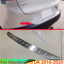 For Mazda CX-3 DK 2016-2020 Car Accessories Stainless steel rear bumper protection window sill outside trunks decorative plate 2024 - buy cheap