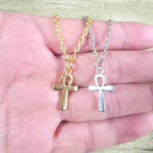 New Fashion Ankh Cross Necklaces Jewelry Gift Egypt Pendant Chain Necklace Women Choker Collares Gold Golor Charm Accessories 2024 - buy cheap