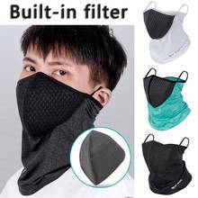 40@ Unisex Outdoor Neck Gaiter Headband Scarf Neck Windproof With Mask Filter Face Scarf Bandana Pasamontañas Бандана На Голову 2024 - buy cheap