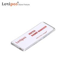 76x25mm Magnetic Name Tag Badge Holder Magnet Badges Card Id Holders Work Employee Card 2024 - buy cheap