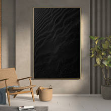 Современная холщовая картина с черной волной, скандинавский постер и принт, гостиная, спальня, Офисная картина, художественное украшение для стен, домашний декор 2024 - купить недорого