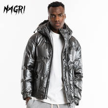 NAGRI Men Oversize Jacket Coat Waterproof Thicken Outwear White Duck Down Parka Coat Men's Winter Down Jacket With Hooded 2024 - buy cheap