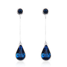 Simple Hanging colorful Crystal Drop Earrings Dangle Water Drop style Earrings for Women Jewelry Cute Gifts 2024 - buy cheap
