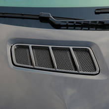 Carbon Fiber Color Car Front Hood Air Conditioning Vent Frame Decoration Sticker Trim For Mercedes Benz ML GL GLE GLS X166 W166 2024 - buy cheap