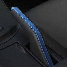 Cubiertas de freno de mano para coche, Funda de cuero de capa superior para Mazda 3, cubierta de empuñaduras de freno de mano, cuero genuino 2024 - compra barato