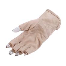 Guantes GAOKE de verano sin dedos para conducir, guantes de protección solar sólidos para muñeca, guantes de protección UV para hombre, guantes militares de invierno 2024 - compra barato